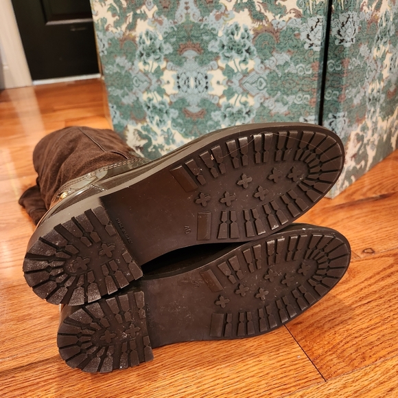 Andre Assous Brown Suede & Rubber Over-the-knee Boot - Picture 5 of 7